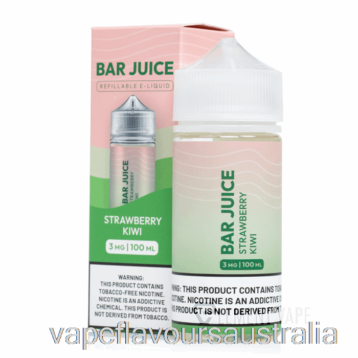 Vape Flavours Australia Strawberry Kiwi - Bar Juice - 100mL 3mg